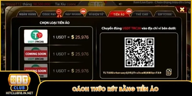 Cách thức rút vốn bằng tiền ảo
