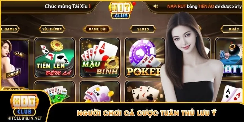 Người chơi cá cược tuân thủ lưu ý để đạt hiệu quả cao